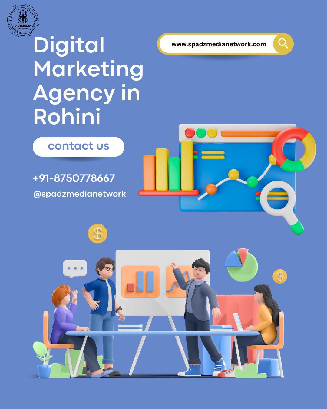 Best Digital Marketing Agency in Rohini – SP AdzMedia Network