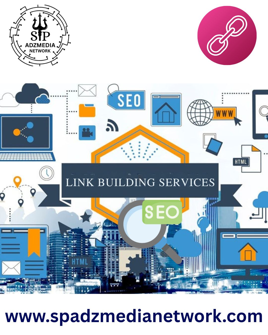 🌐 Backlink Creation Services in Delhi | SP AdzMedia Network