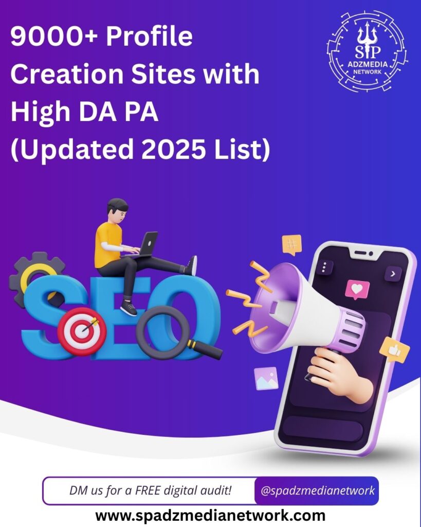 9000+ profile creation sites list