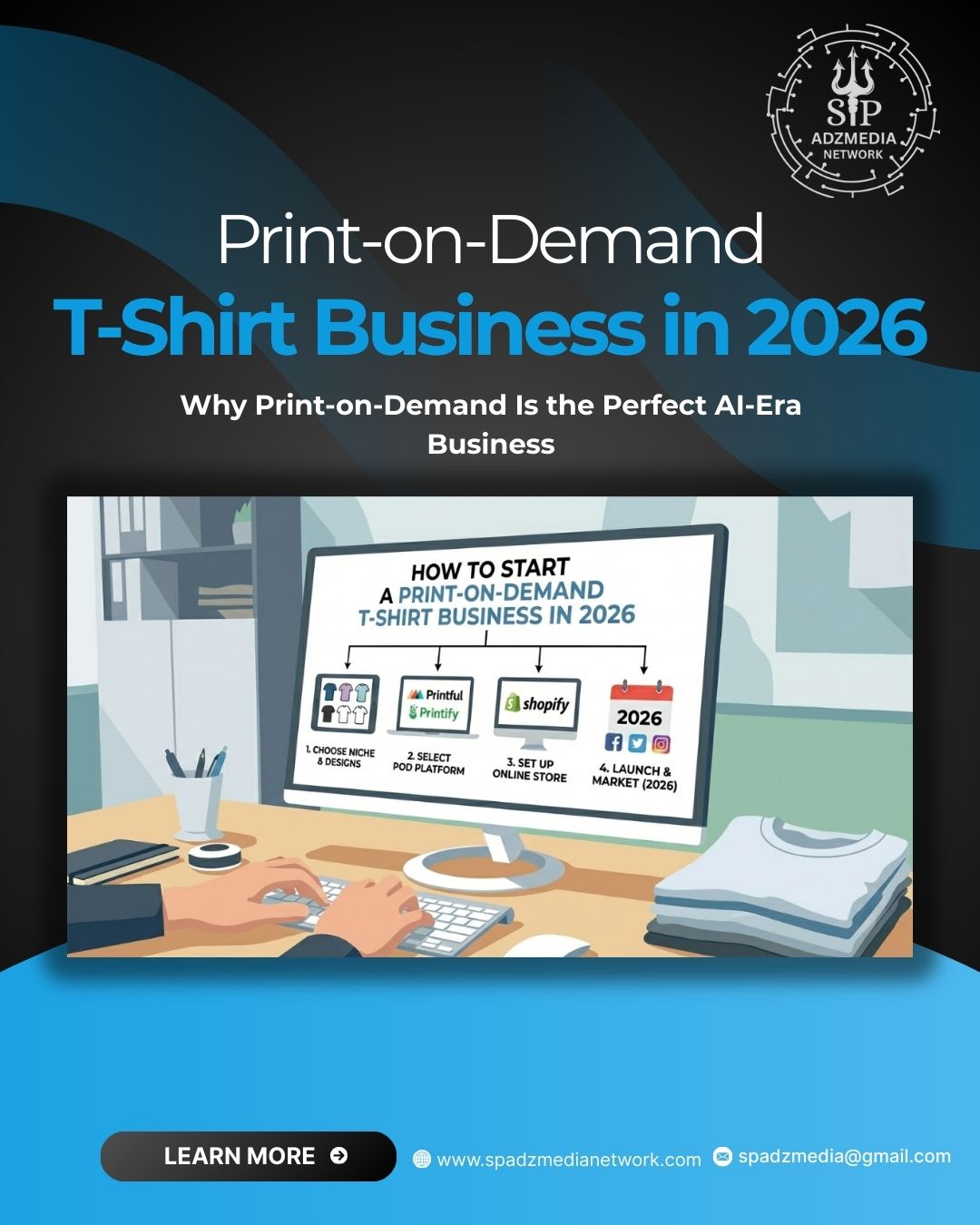 👕 How to Start a Print-on-Demand T-Shirt Business in 2026 (Powered by AI Innovation)