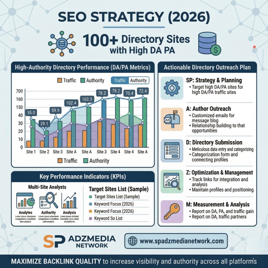 100+ Directory Sites with High DA PA