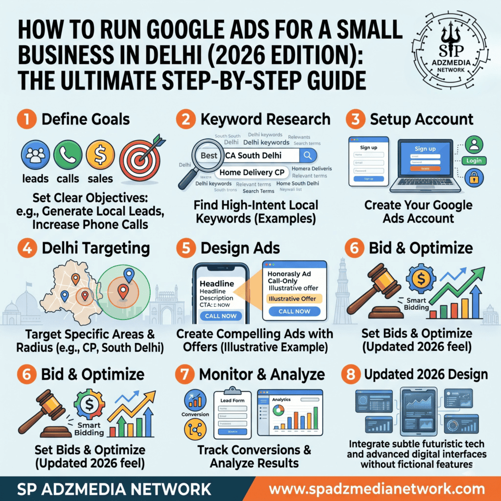 How to Run Google Ads for a Small Business in Delhi (2026 Edition): The Ultimate Step-by-Step Guide How to Run Google Ads for a Small Business in Delhi (2026 Edition): The Ultimate Step-by-Step Guide